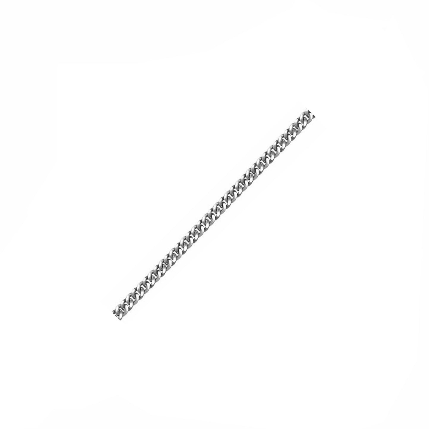 Gourmette Chain WG Necklace 1mm