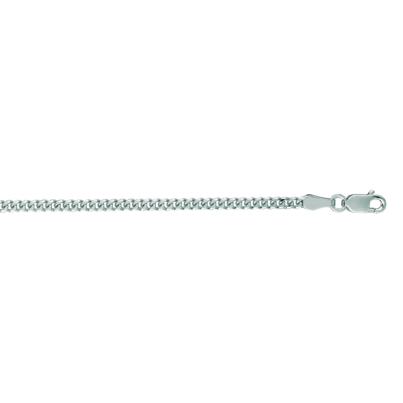 Gourmette Chain WG Necklace 2.2mm