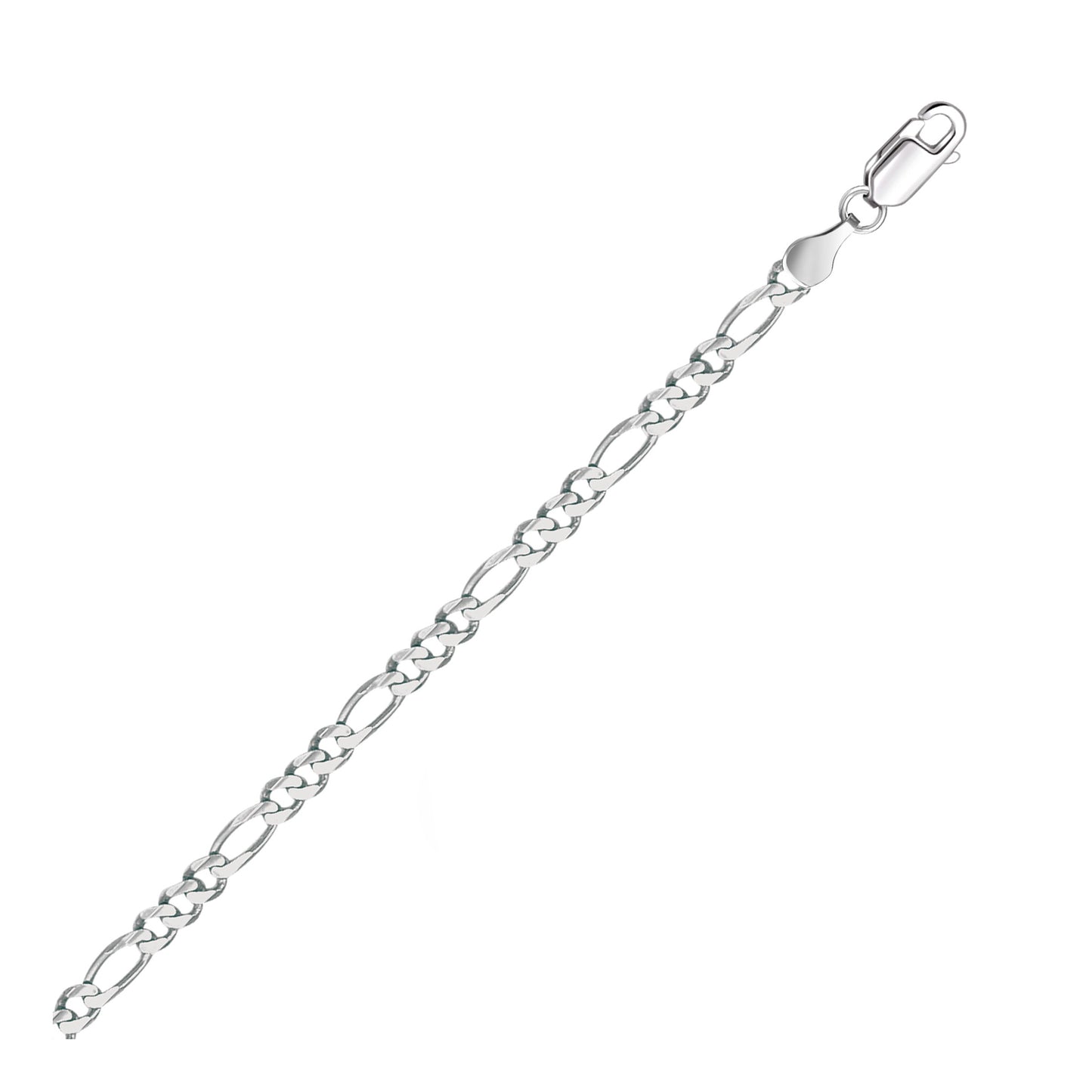 Figaro Chain WG Bracelet 3.8mm