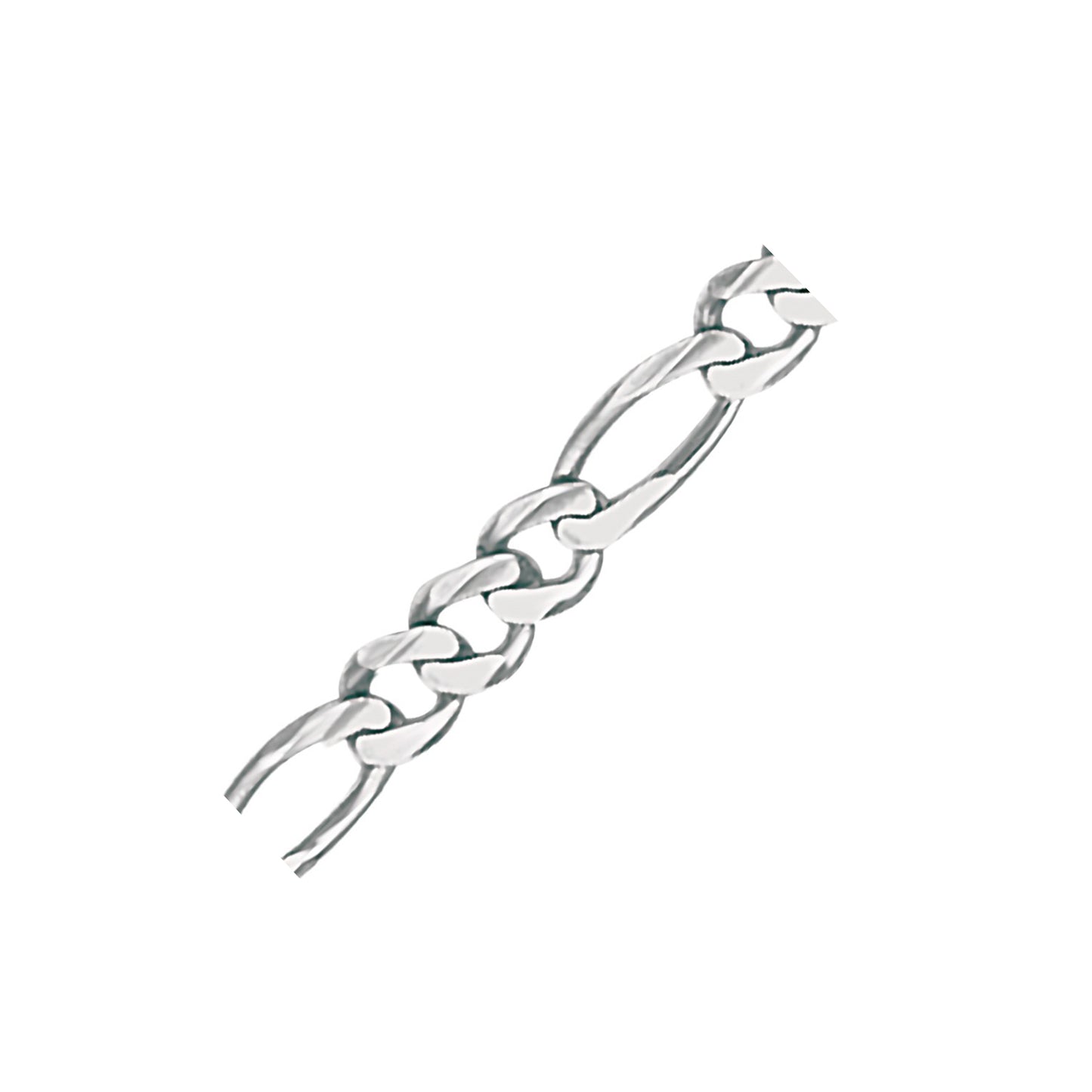 Figaro Chain WG Bracelet 3.8mm