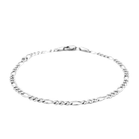 Figaro Chain WG Bracelet 2.8mm