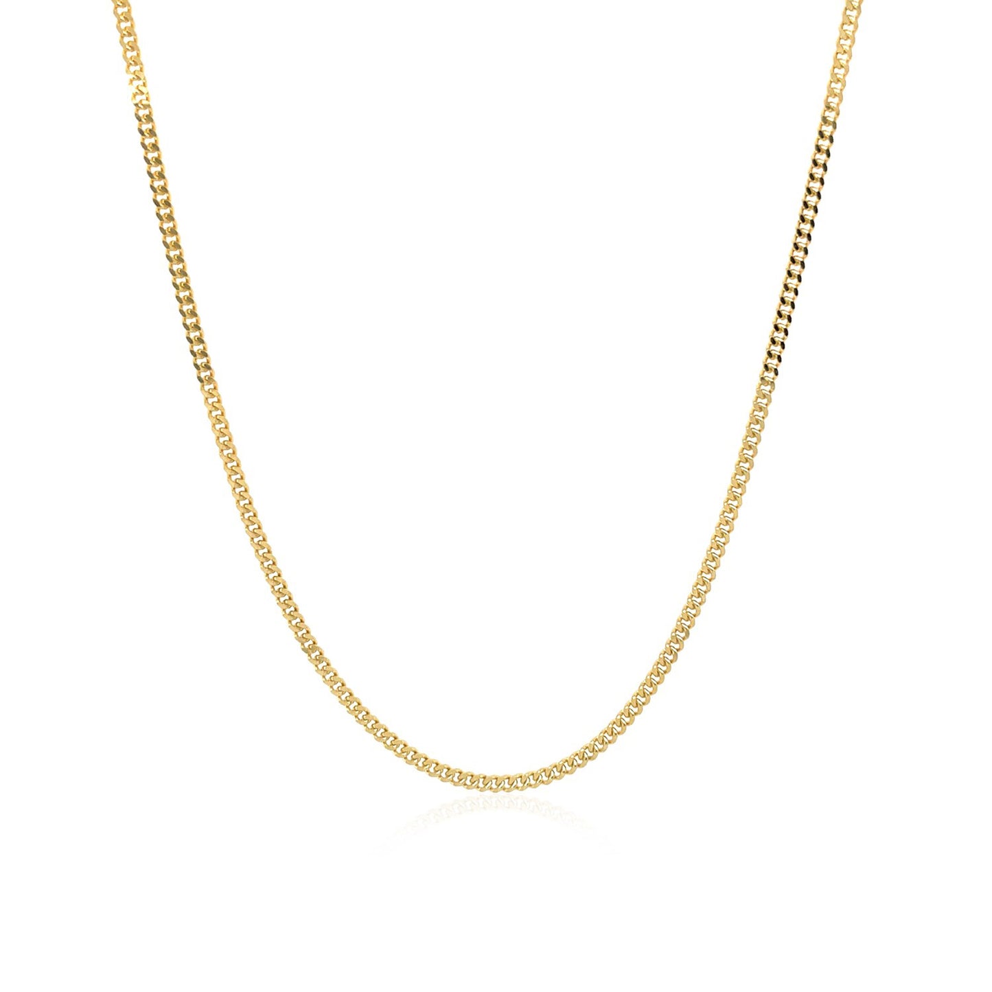 Gourmette Chain Necklace 1mm