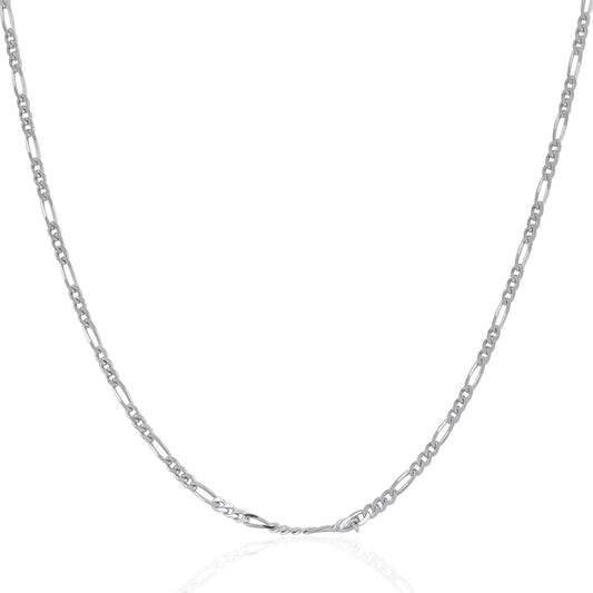 Figaro Chain WG Necklace 1.9mm