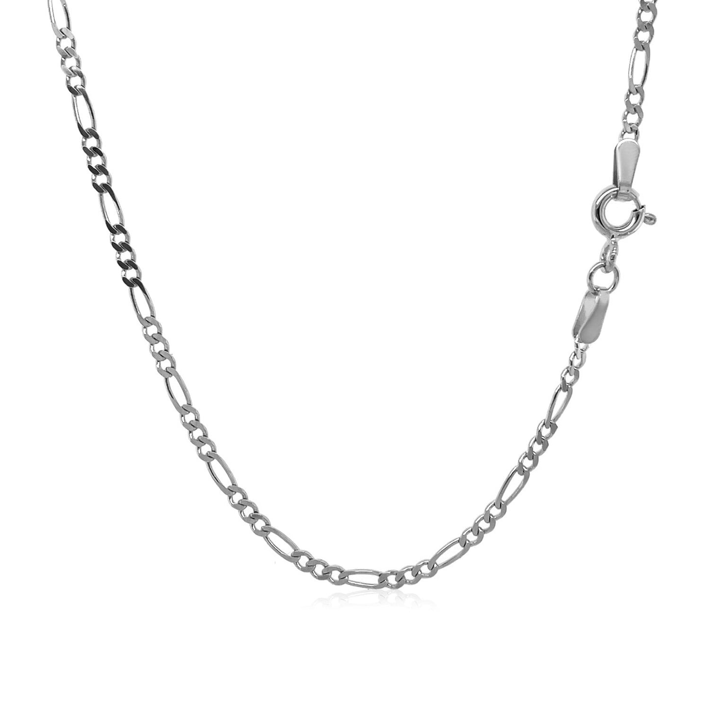 Figaro Chain WG Necklace 1.9mm