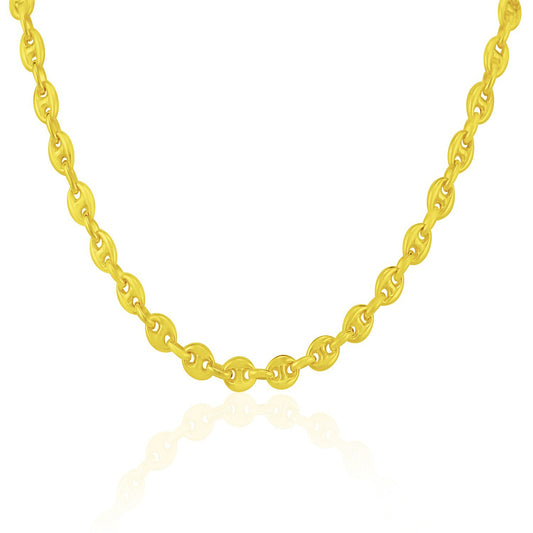 Lite Puffed Mariner Necklace 4.7mm