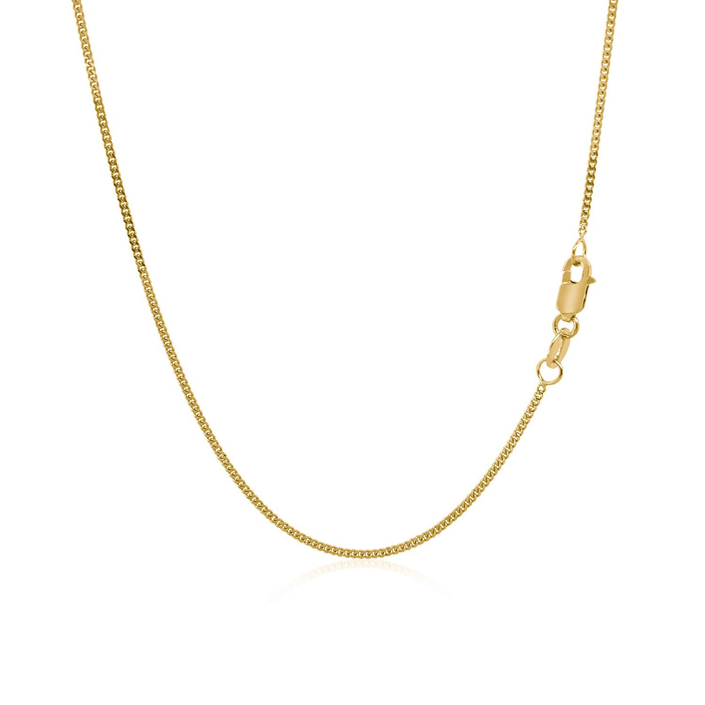 Gourmette Chain Necklace 1mm