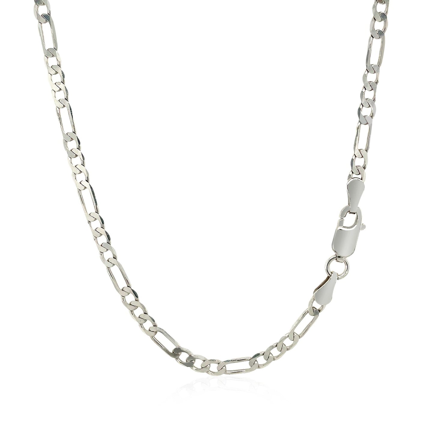 Figaro Chain WG Necklace 3mm