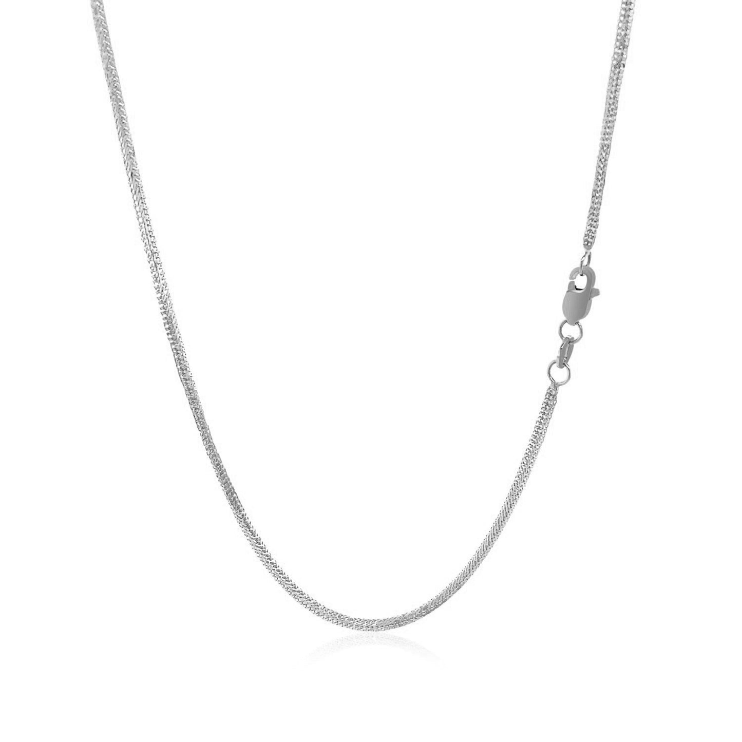 Foxtail WG Necklace 1mm