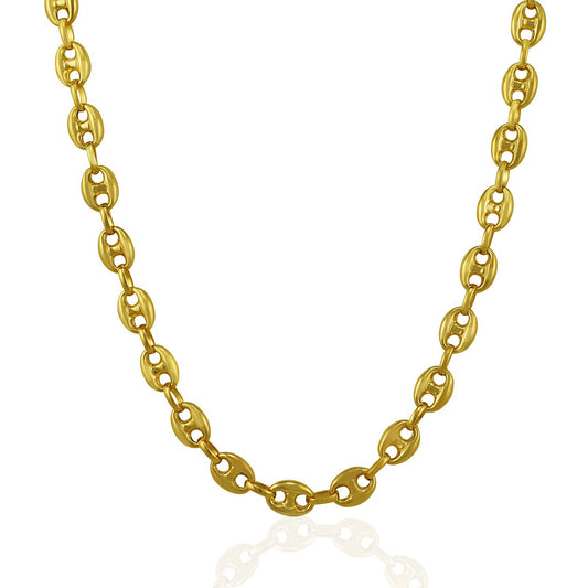 Lite Puffed Mariner Necklace 6.8mm