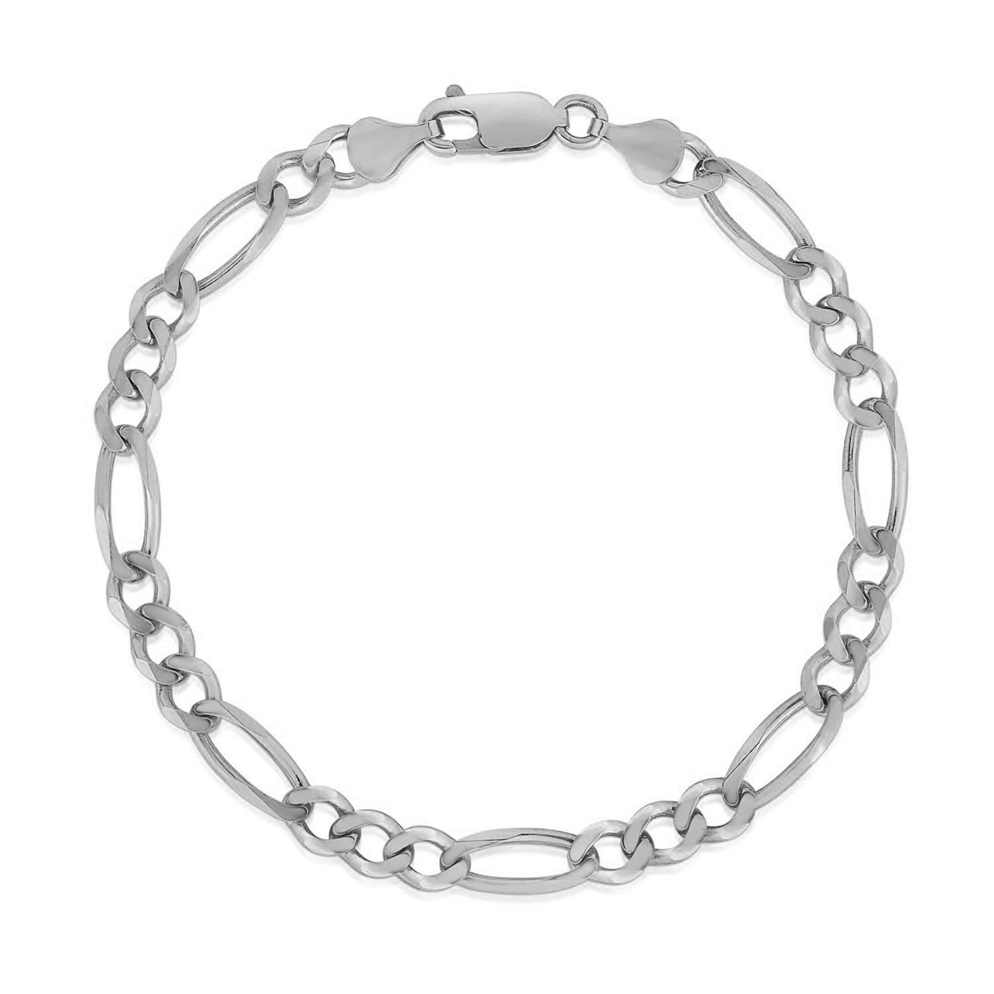 Figaro Chain WG Bracelet 4.5mm