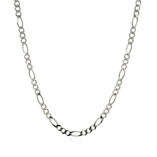 Figaro Chain WG Necklace 2.6mm