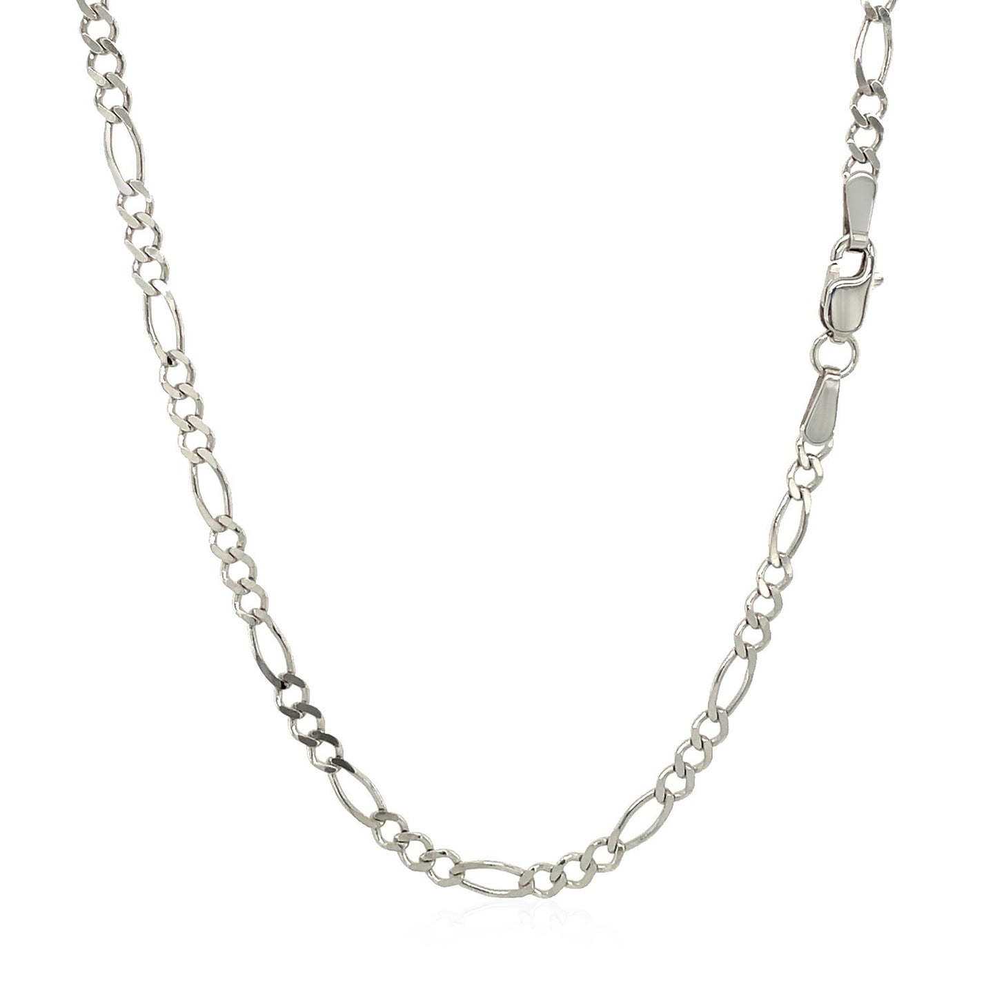 Figaro Chain WG Necklace 2.6mm