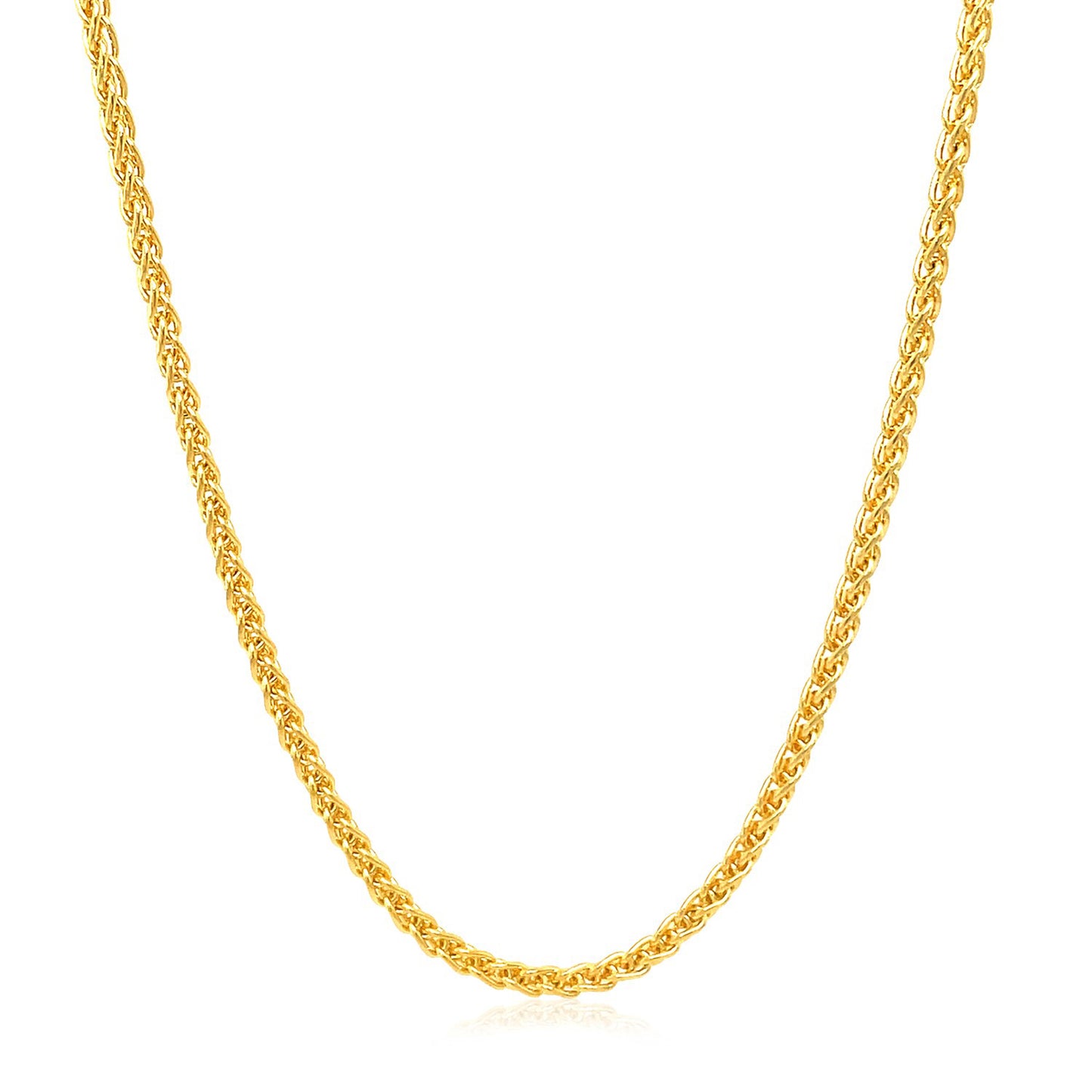 Round Wheat Necklace 2.1mm