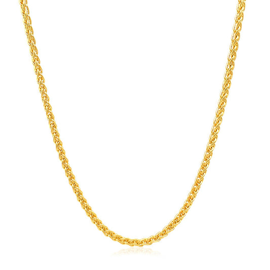 Round Wheat Necklace 2.1mm
