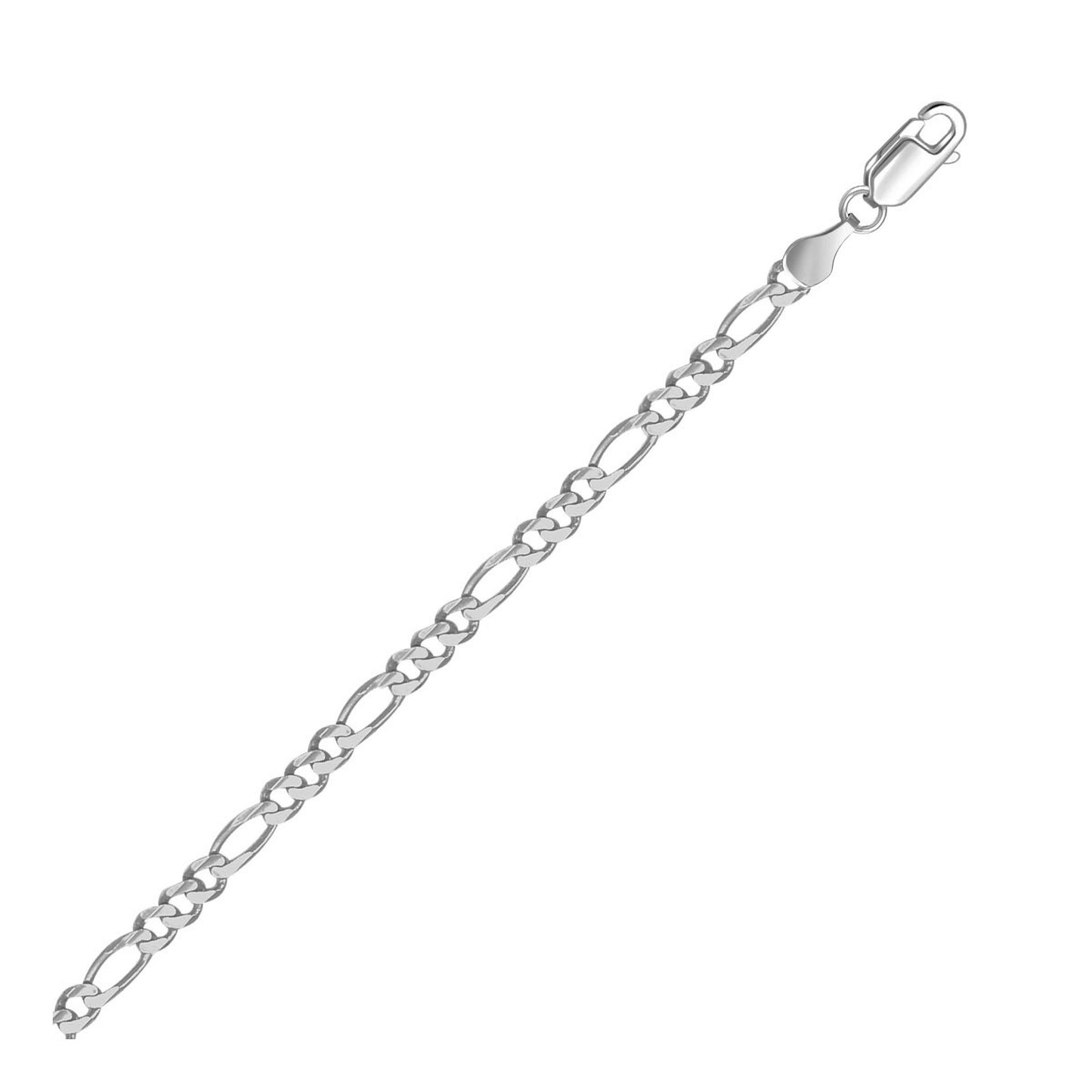 Figaro Chain WG Necklace 3.8mm