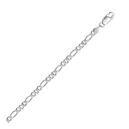 Figaro Chain WG Necklace 3.8mm