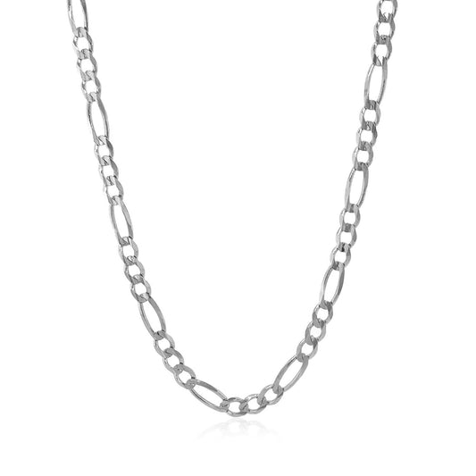 Figaro Chain WG Necklace 3.8mm