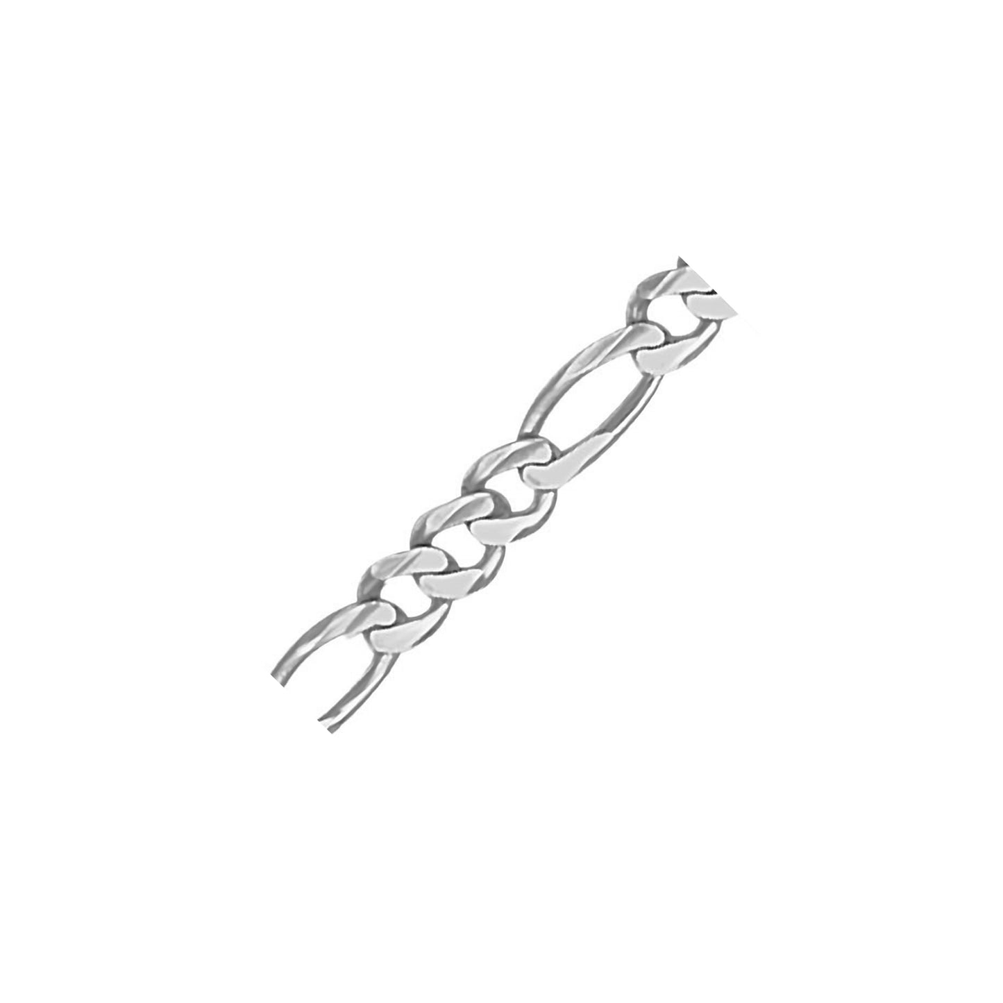 Figaro Chain WG Necklace 3.8mm