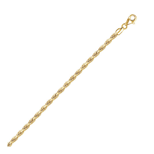 Rope Chain Bracelet 3mm