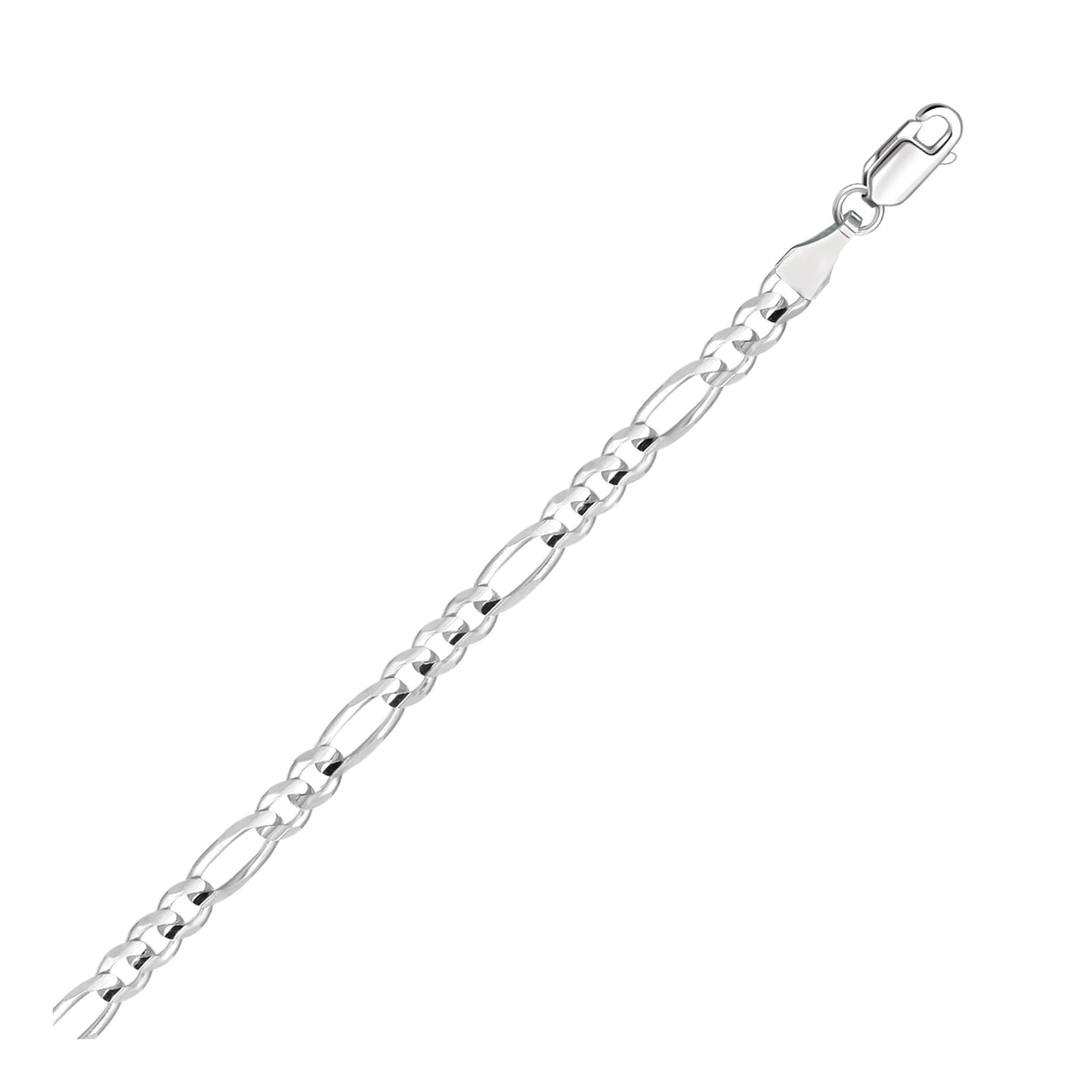 Figaro Chain WG Necklace 4.5mm