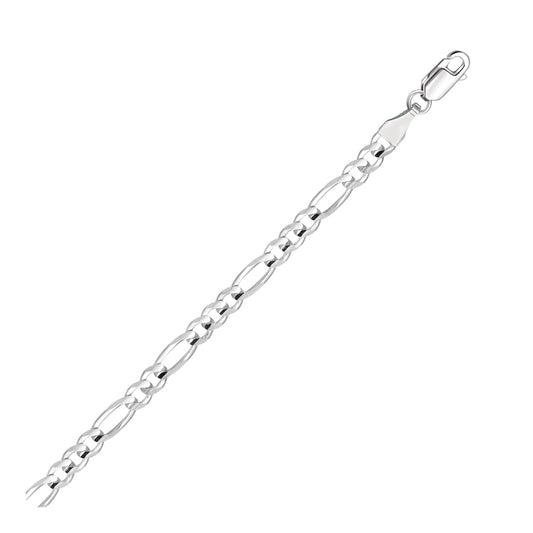 Figaro Chain WG Necklace 4.5mm