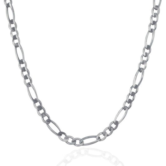 Figaro Chain WG Necklace 4.5mm